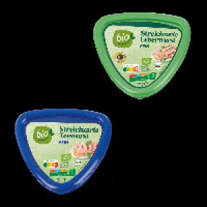 Aldi Nord Bio BIO Streichzarte Leber- / Teewurst