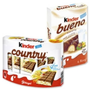 Kinder bueno, Kinder country oder hanuta