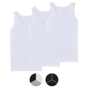Aldi S&uuml;d  UP2FASHION BASICS Herren Basic Tanktop, 3er-Pack