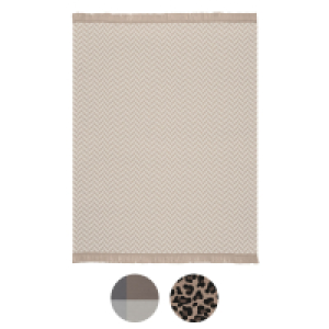 HOME CREATION Kuscheldecke mit Fransen