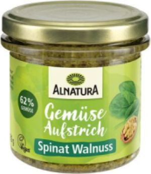 Alnatura Gem&uuml;seaufstrich Spinat-Walnuss
