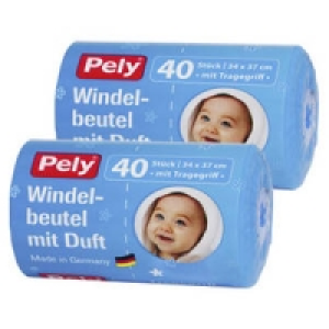 Windelbeutel mit Duft und Tragegriffen