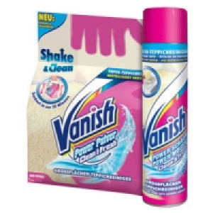 Vanish Teppich-Reiniger Pulver Shake & Clean oder Vanish Oxi Teppich-S