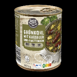 SPEISEZEIT Gr&uuml;nkohl mit Kasseler und 4 Mettenden