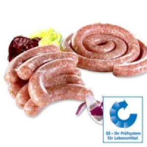 Frische Bratwurst Fränkische Art oder Bratwurstschnecke