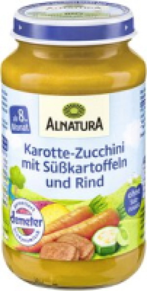 Alnatura Alnatura Karotte-Zucchini mit S&uuml;&szlig;kartoffeln und Rind