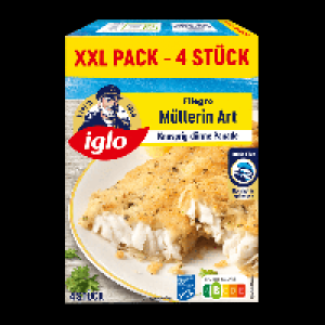 Aldi Nord Iglo IGLO Ofenbackfisch M&uuml;llerin Art XXL