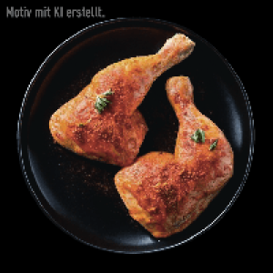 Aldi Nord Bbq BBQ H&auml;hnchen-Schenkel mit R&uuml;ckenst&uuml;ck XXL