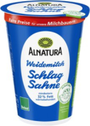 Alnatura Weidemilch-Schlagsahne