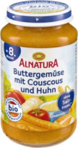 Alnatura Buttergem&uuml;se mit Couscous und Huhn