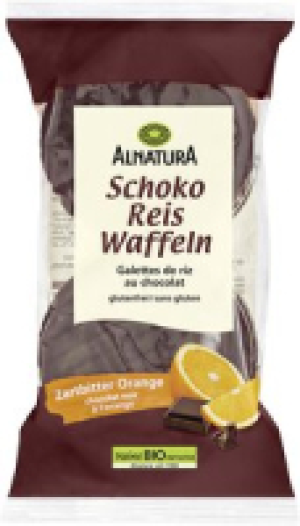 Alnatura Schoko-Reiswaffeln Zartbitter-Orange