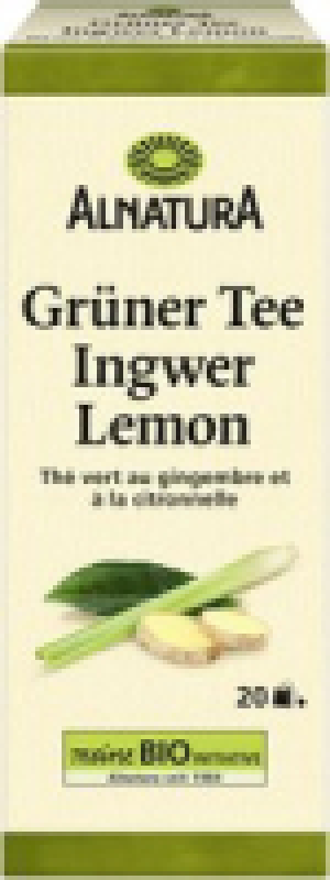 Alnatura Gr&uuml;ner Tee Ingwer-Lemon