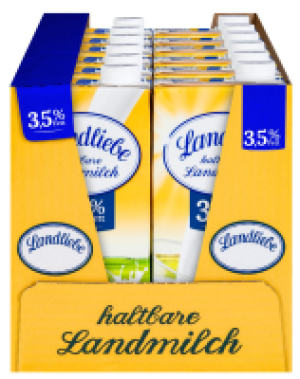 Kaufland  LANDLIEBE Ein ganzer Karton Haltbare Milch 1,5 oder 3,5%