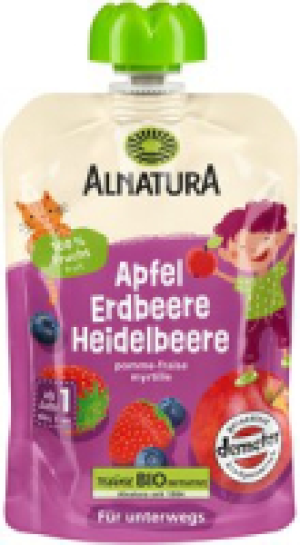 Alnatura Quetschbeutel Apfel-Erdbeere-Heidelbeere