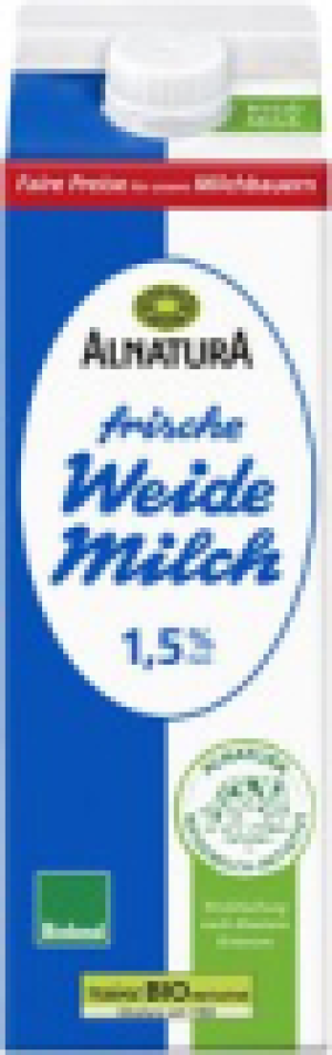 Frische Weidemilch 1,5 % Fett 1.55&nbsp;&euro;