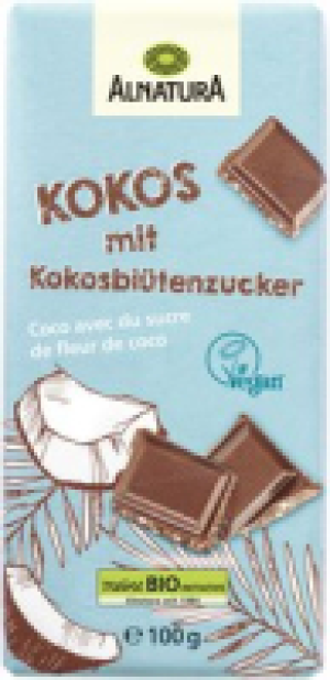 Alnatura Schokolade Kokos mit Kokosbl&uuml;tenzucker
