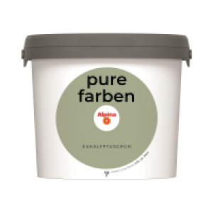 Alpina Wandfarbe pure farben eukalyptusgr&uuml;n matt 2,5 l