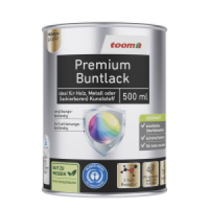 Toom Premium-Buntlack Bergkristall cremewei&szlig; seidenmatt 500 ml