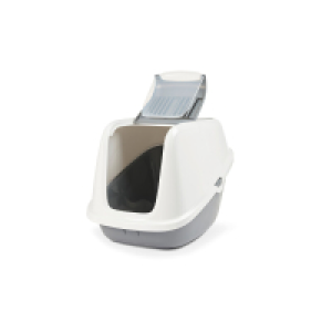 Savic Haubentoilette Nestor Giant weiss-cool grau