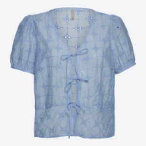Damen-Bluse mit Lochstickerei