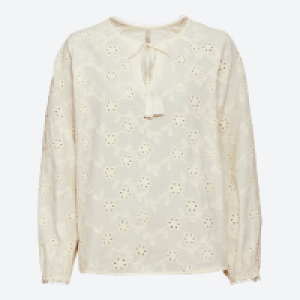 Damen-Bluse mit Broderie Anglaise
