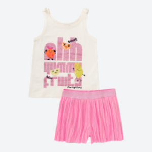 Kinder-M&auml;dchen-Set mit Glitzerdetails, 2-teilig