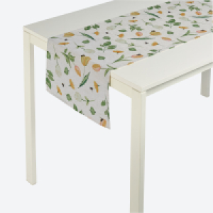 NKD  Tischl&auml;ufer mit Blumen-Motiv, ca. 40x140 cm