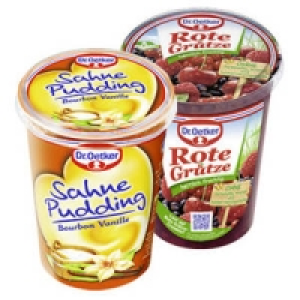 Dr. Oetker Sahnepudding oder Gr&uuml;tze