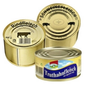 Rind-, Schweinefleisch oder Truthahnfleisch