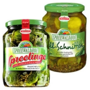 Spreelinge Gew&uuml;rzgurken oder Dill-Schnitten 0.99&nbsp;&euro;