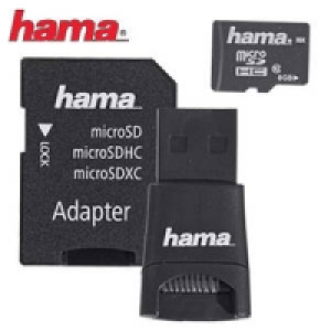 Highspeed-microSDHC-Karte 8 GB mit USB-Adapter 9.99&nbsp;&euro;