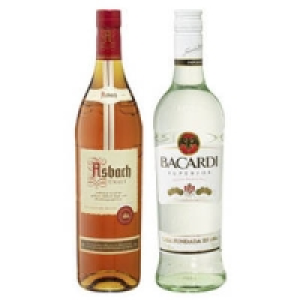 Bacardi Rum Superior, Black, Gold, Oakheart oder Asbach Uralt