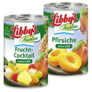 Libby&acute;s naturs&uuml;&szlig; Frucht-Cocktail oder Pfirsiche, halbe Frucht