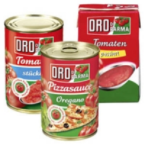 Oro di Parma Tomaten, st&uuml;ckig, passiert oder Pizzasauce 0.89&nbsp;&euro;