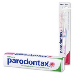 paradontax Mundsp&uuml;lung, Zahnb&uuml;rste, Zahncreme Fluorid oder Sanftwei&szlig;