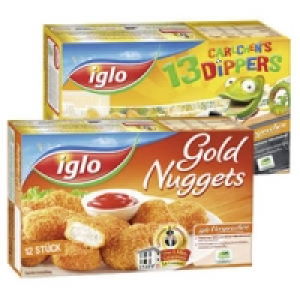 iglo 12 Gold Nuggets, 13 Carlchens Dippers oder 2 Crispy Chicken