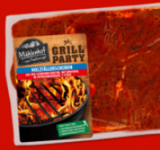 M&Uuml;HLENHOF GRILL-PARTY Schweine-Holzf&auml;llerscheiben 3.99&nbsp;&euro;