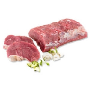 Frischer Kalbsrücken oder Kalbsrückensteaks 2.19 €