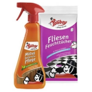 Poliboy M&ouml;belpflege, Feuchtt&uuml;cher Parkett, Laminat oder Fliesen