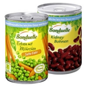 Bonduelle Erbsen mit M&ouml;hren, sehr fein oder Kidneybohnen