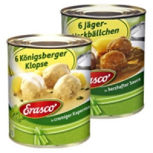 Erasco K&ouml;nigsberger Klopse oder 6 J&auml;ger-Hackb&auml;llchen