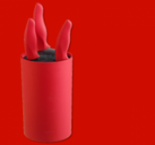 CASA LINGA 4-teiliges Messerblock-Set