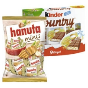 hanuta Minis oder kinder country