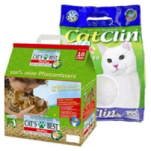 Cats Best &Ouml;ko Plus Katzenstreu oder CatClin Katzenstreu
