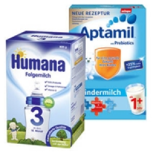 Humana Folgemilch 2, 3 oder Aptamil Kindermilch