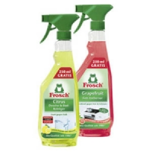 Frosch Citrus Dusche- & Bad-Reiniger, Spiritus-Glas-Reiniger oder Grap