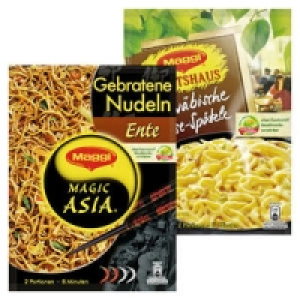 Maggi Magic Asia Gebratene Nudeln oder Wirtshaus Schw&auml;bische K&auml;se-Sp&auml;t
