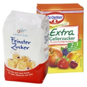 S&uuml;dzucker Feinster Zucker, Gelierzucker 3 : 1 oder Dr. Oetker Gelierzu 0.99&nbsp;&euro;
