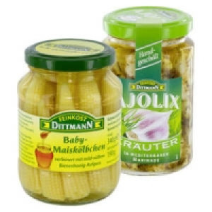 Dittmann Baby-Maisk&ouml;lbchen oder Ajolix Marinierte Knoblauchzehen