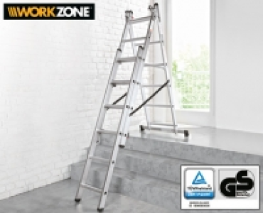 WORKZONE&reg;Alu-Vielzweckleiter, 3-teilig 59.99&nbsp;&euro;